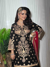 Black Embroidered Suit